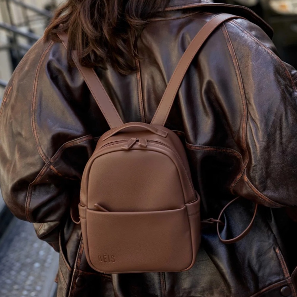 BEIS Mini Backpack in Maple